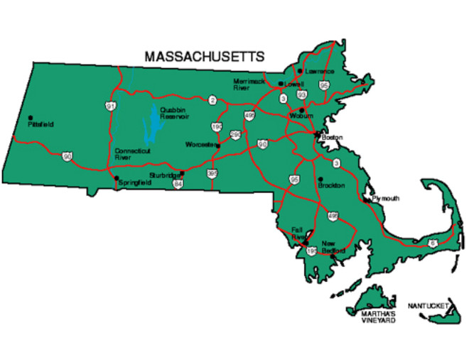 Massachusetts Map