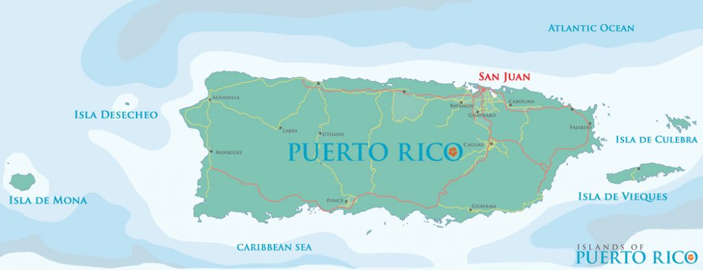 Puerto Rico map