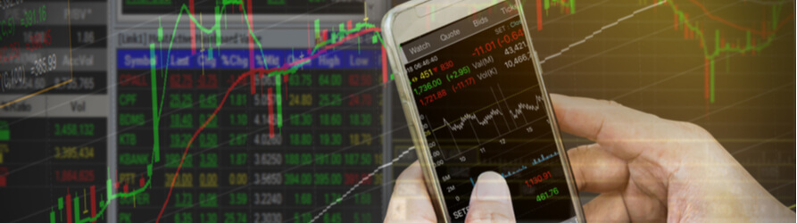 victim looking at stock losses in portfolio